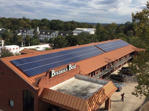 Branson's Best Motel solar array Branson's Best Motel