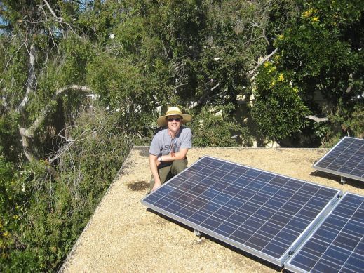 Enphase MicroInverter 1.3kW on Flat Roof After Installation Enphase MicroInverter 1.3kW on Flat Roof After Installation