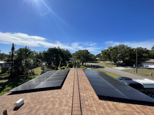 Solar Panels on Residential Roof Solar Panels on Residential Roof
