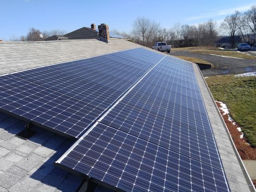 Panasonic Solar Panels on Residential Roof Panasonic Solar Panels on Residential Roof