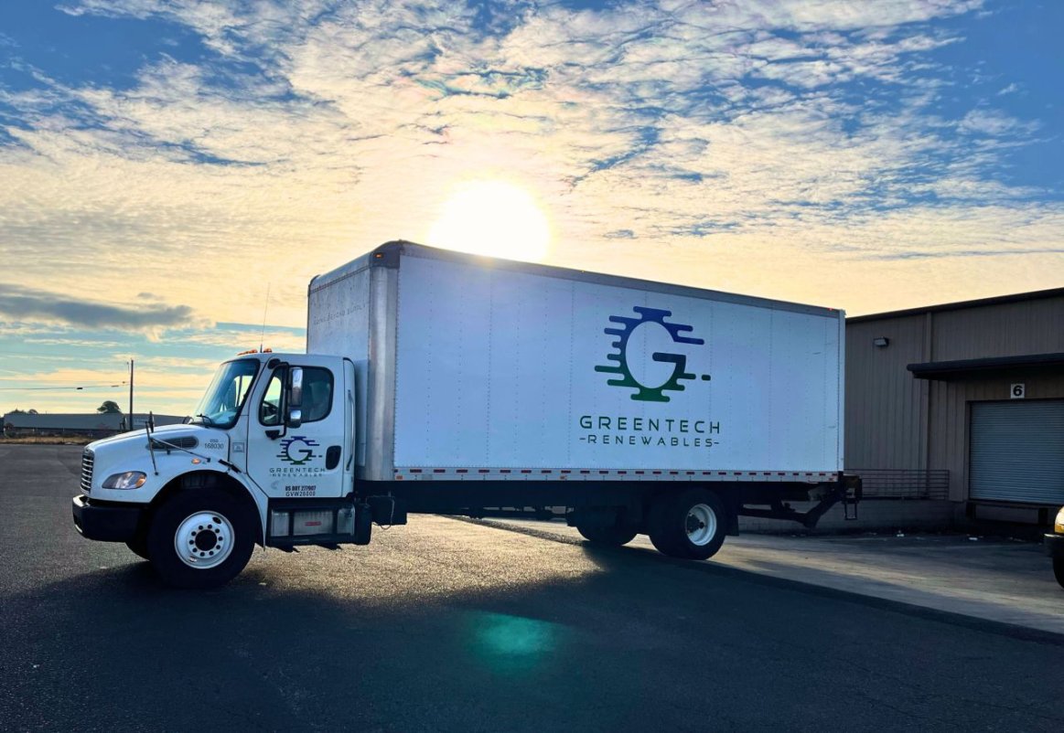Greentech Renewables Delivery Truck