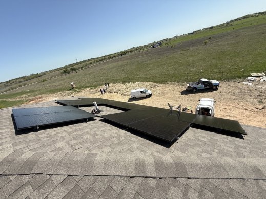Roof angle view of Refuge for Women Installation North Texas Roof angle view of Refuge for Women Installation North Texas