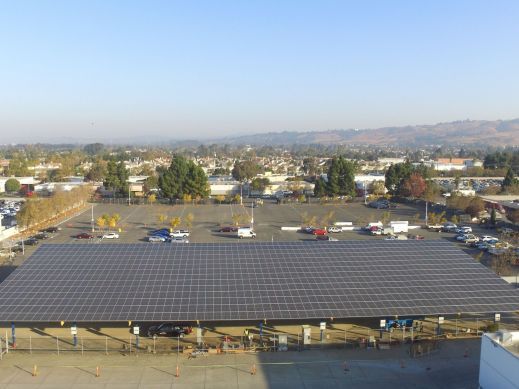 Manheim's solar car port completed. Manheim's Solar Car Port Completed.