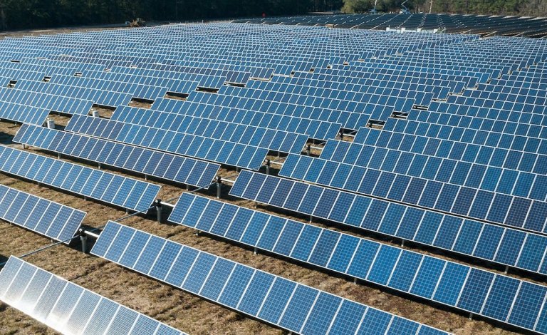 Solar field in North Carolina