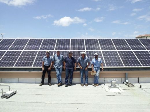 A1A Solar Finish another solar project at Neptune Beach FL City Hall A1A Solar Neptune Beach FL City Hall Solar Install Team