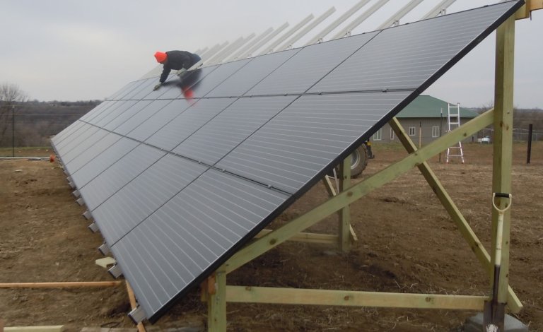 Iowa solar ground mount