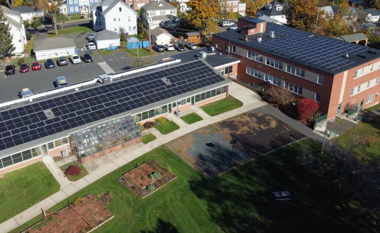 Main Campus Solar Roof Mount in Connecticut