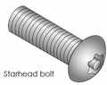 Security bolt starhead