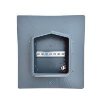 SolaDeck 2 Position Ground Flashed PV Junction Box for Composition/Cedar Roofs GRY, 0799-2G
