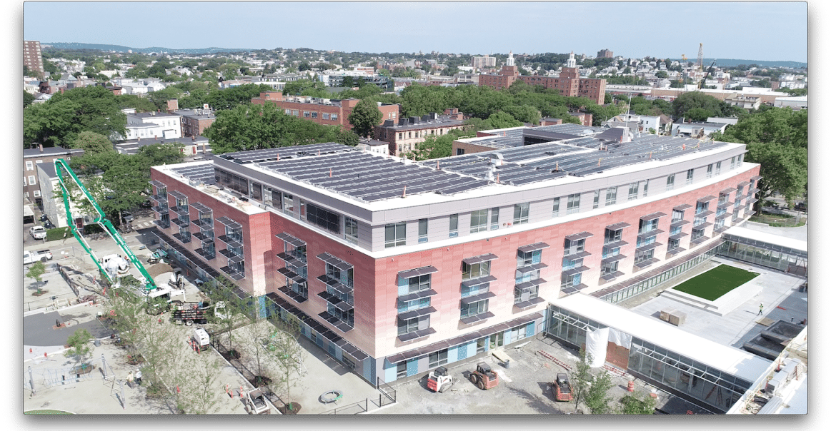 Unique module mounting methods employed Facade and Awning Module Mounting Methods