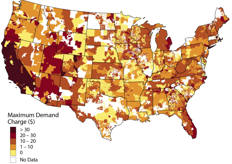 Greentech Renewables NREL 2017 Demand Response Map