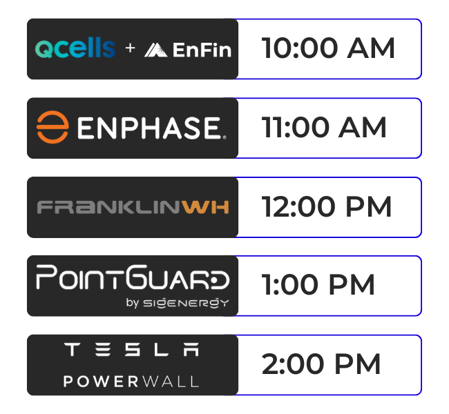 Training Schedule