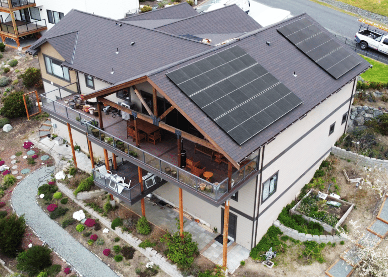 Silfab Solar NTC technology panel residential installation. 
