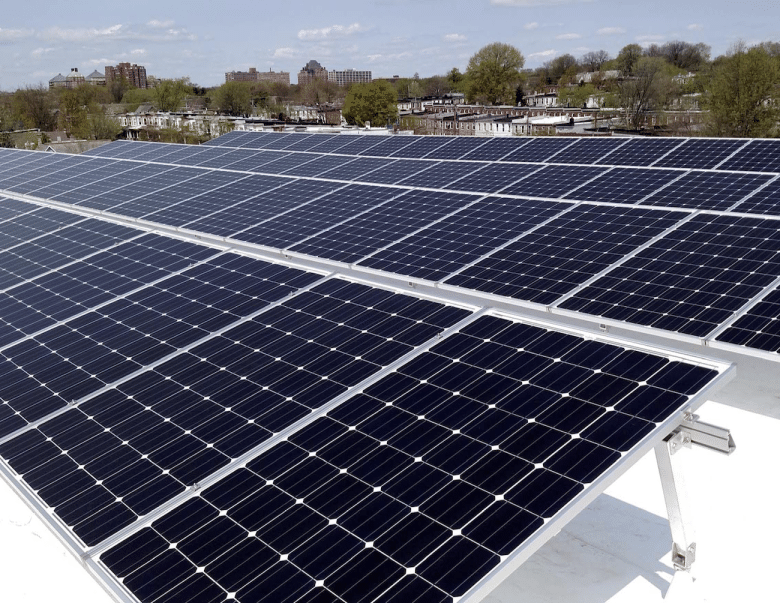 SolarWorld panels at Waverly School solar project